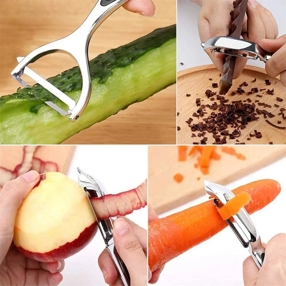Stainless Steel Vegetable Peeler – Multifunctional Potato & Fruit Peeler for Kitchen Use