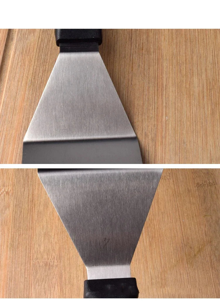 Stainless Steel Cooking Scraper Spatula – Heavy-Duty BBQ & Griddle Turner