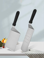Stainless Steel Cooking Scraper Spatula – Heavy-Duty BBQ & Griddle Turner
