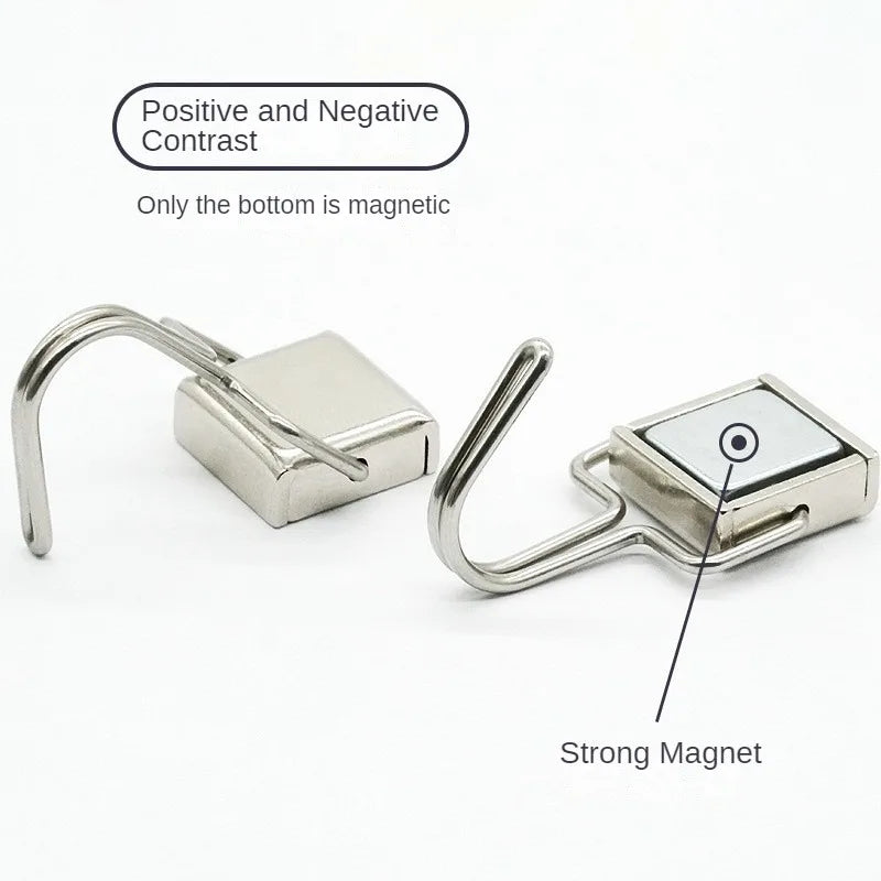 50PCS Strong Magnetic Hooks – Multi-Purpose Storage Hooks for Home, Kitchen & Bathroom