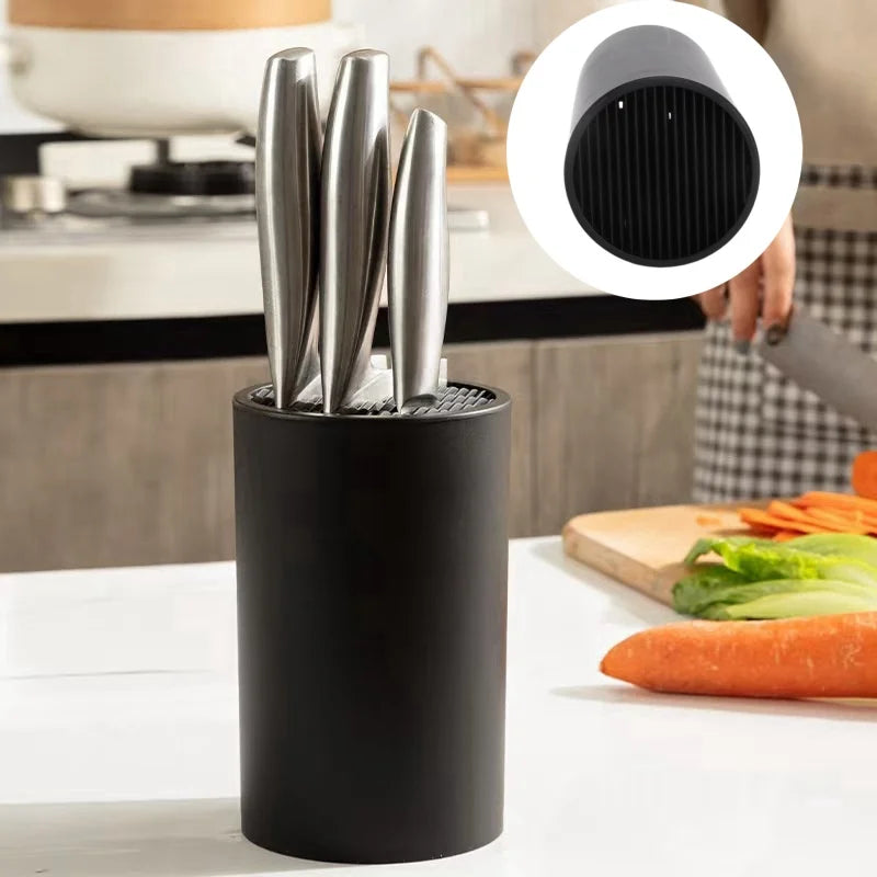 6-Style Kitchen Knife Organizer – Anti-Slip Knife Storage Stand