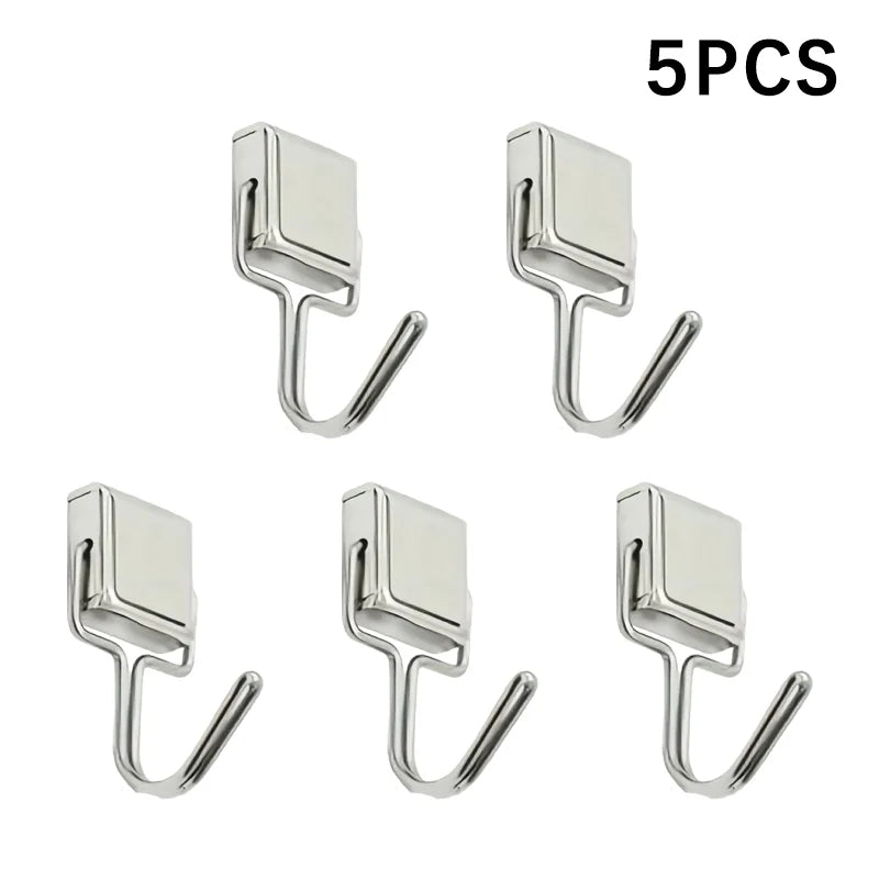 50PCS Strong Magnetic Hooks – Multi-Purpose Storage Hooks for Home, Kitchen & Bathroom
