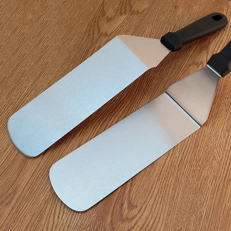 Stainless Steel Cooking Scraper Spatula – Heavy-Duty BBQ & Griddle Turner