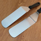 Stainless Steel Cooking Scraper Spatula – Heavy-Duty BBQ & Griddle Turner