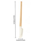 Non-Stick Silicone Baking Spatula with Wooden Handle – Heat-Resistant Icing & Jam Spreader