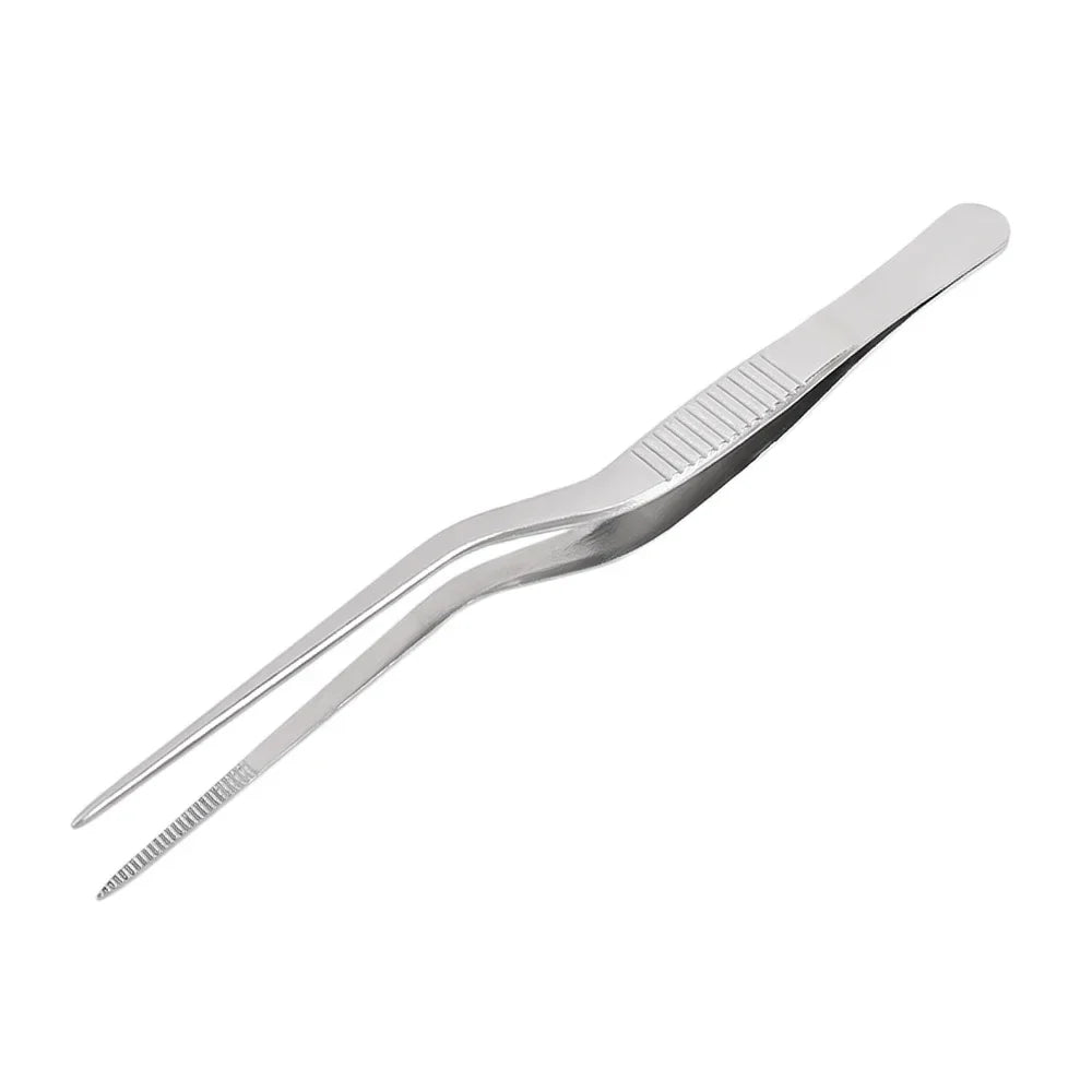Stainless Steel Kitchen Tweezers – BBQ & Cooking Food Tongs (1/3 Pcs)