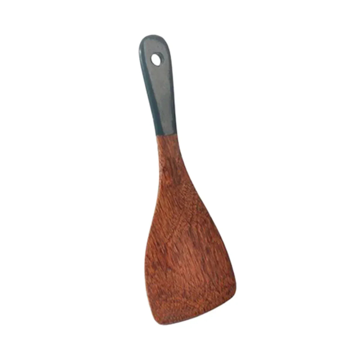 Solid Wood Ebony Spatula & Wooden Soup Ladle – Heat-Resistant Kitchen Utensil Set