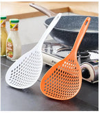 Large Capacity White Colander Spoon – Heat-Resistant Dumpling & Noodle Strainer