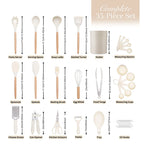 35-Piece Silicone Kitchen Utensil Set – Non-Stick Cooking Tools Kit
