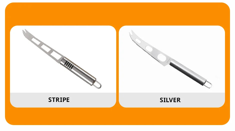 Stainless Steel Cheese Knife – Multifunctional Kitchen Tool for Cheese, Pizza & Baking