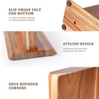 Acacia Wood Magnetic Knife Block – Strong Magnet Knife Holder Stand