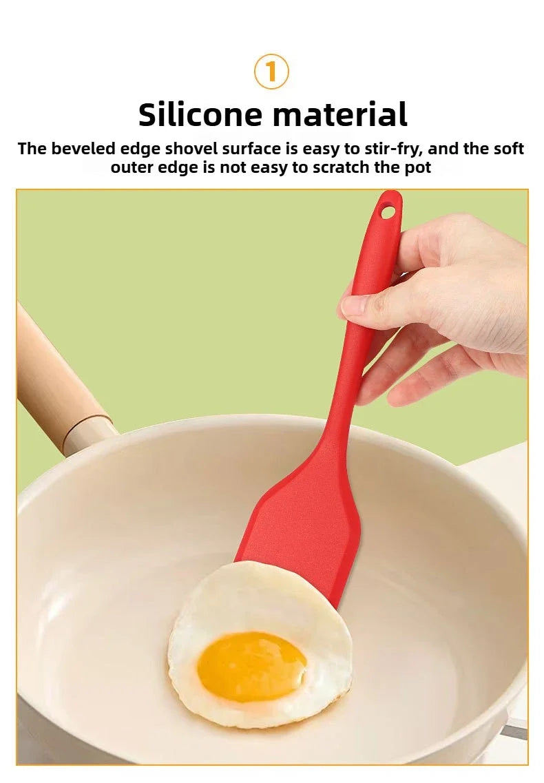 Silicone Non-Stick Cooking Spatula – Dense Shovel for Fish, Omelette & Frying