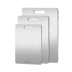 Titanium Stainless Steel Cutting Board – Double-Sided Food Grade Chopping Board