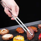 Long Stainless Steel Kitchen Tongs – Non-Slip Heat Resistant BBQ & Cooking Tool