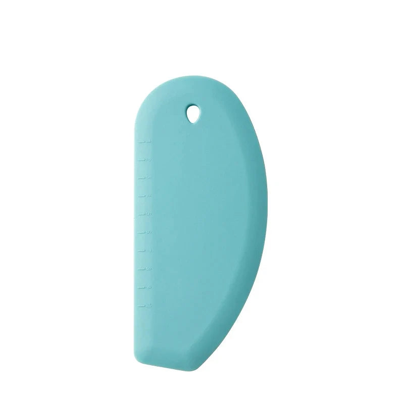 Silicone Dough Scraper Cutter with Scale – Multifunction Baking Spatula Tool