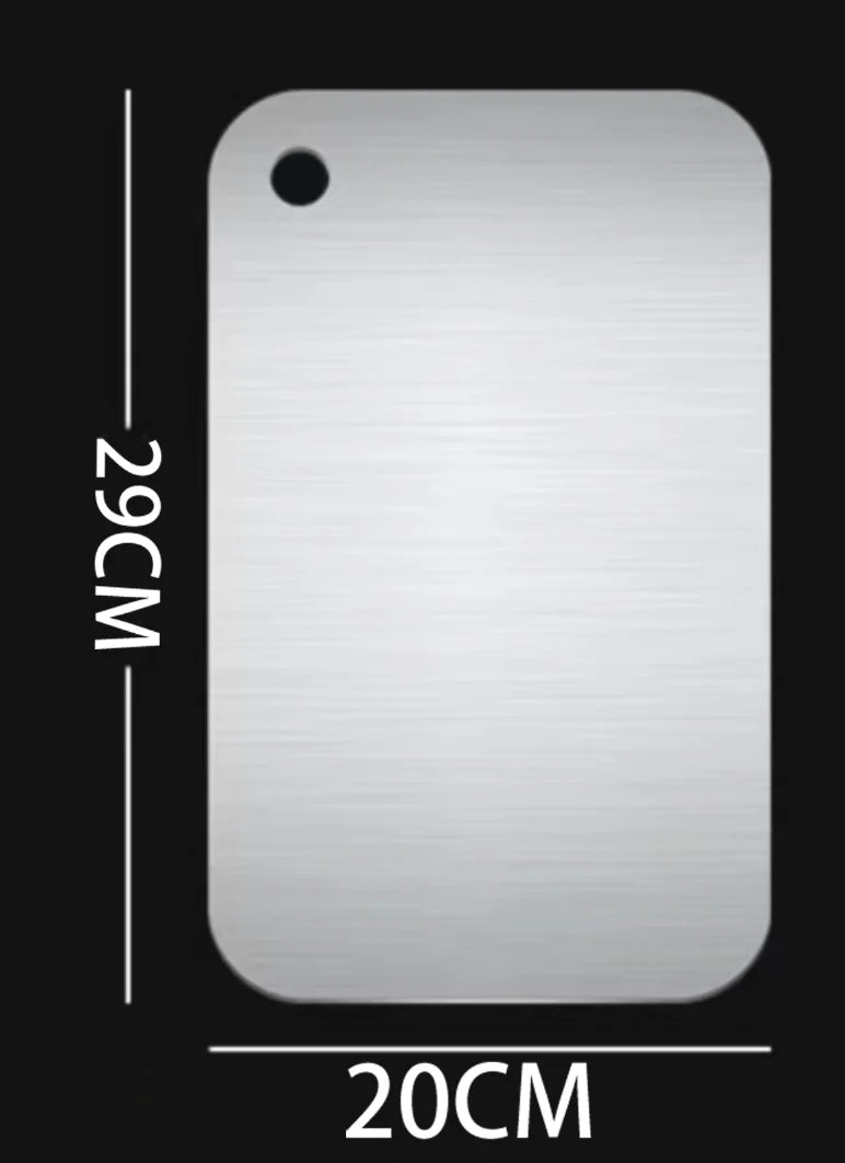 Titanium Stainless Steel Cutting Board – Double-Sided Food Grade Chopping Board