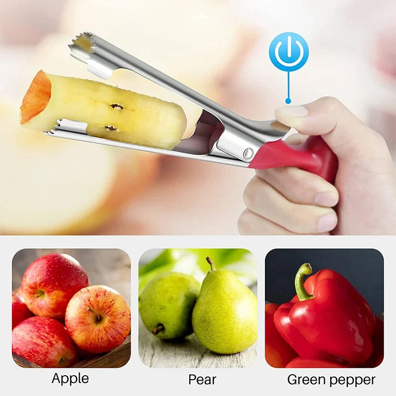 Premium Stainless Steel Apple Corer – Ergonomic Fruit Core Remover for Apples & Pears