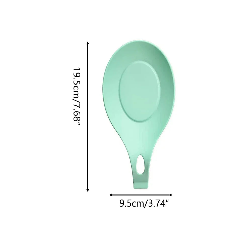 Silicone Spoon Rest Spatula Holder – Heat Resistant Utensil Placemat Tray for Kitchen