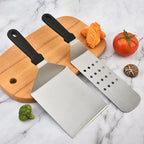 Stainless Steel Cooking Scraper Spatula – Heavy-Duty BBQ & Griddle Turner