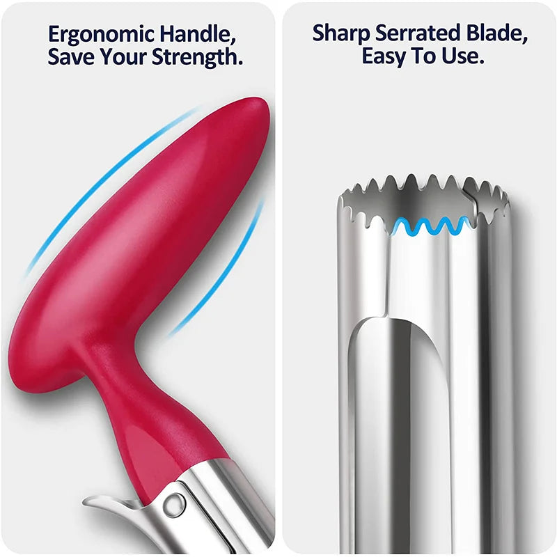 Premium Stainless Steel Apple Corer – Ergonomic Fruit Core Remover for Apples & Pears