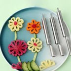1/3PCS Stainless Steel Carving Knife Set – Fruit & Vegetable Decorative Tools
