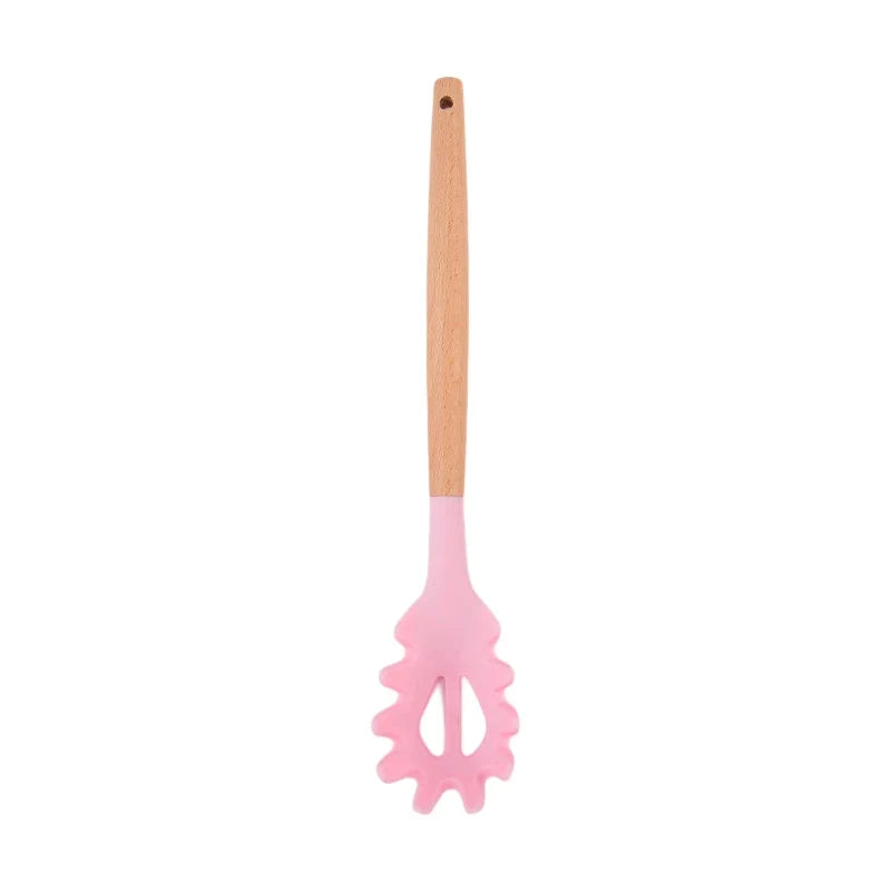 Silicone Noodle Scoop & Pasta Server – Spaghetti Grab Spoon Strainer