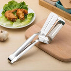Stainless Steel Frying Shovel Clip – Multifunctional BBQ Tongs & Fish Spatula