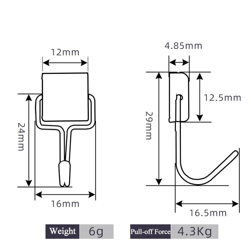 50PCS Strong Magnetic Hooks – Multi-Purpose Storage Hooks for Home, Kitchen & Bathroom