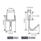 50PCS Strong Magnetic Hooks – Multi-Purpose Storage Hooks for Home, Kitchen & Bathroom