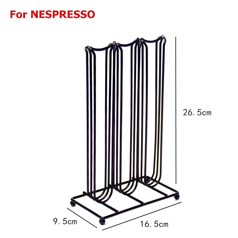 LMETJMA 360° Rotating Dolce Gusto Coffee Capsule Holder – Stainless Steel Storage Stand (JT222)