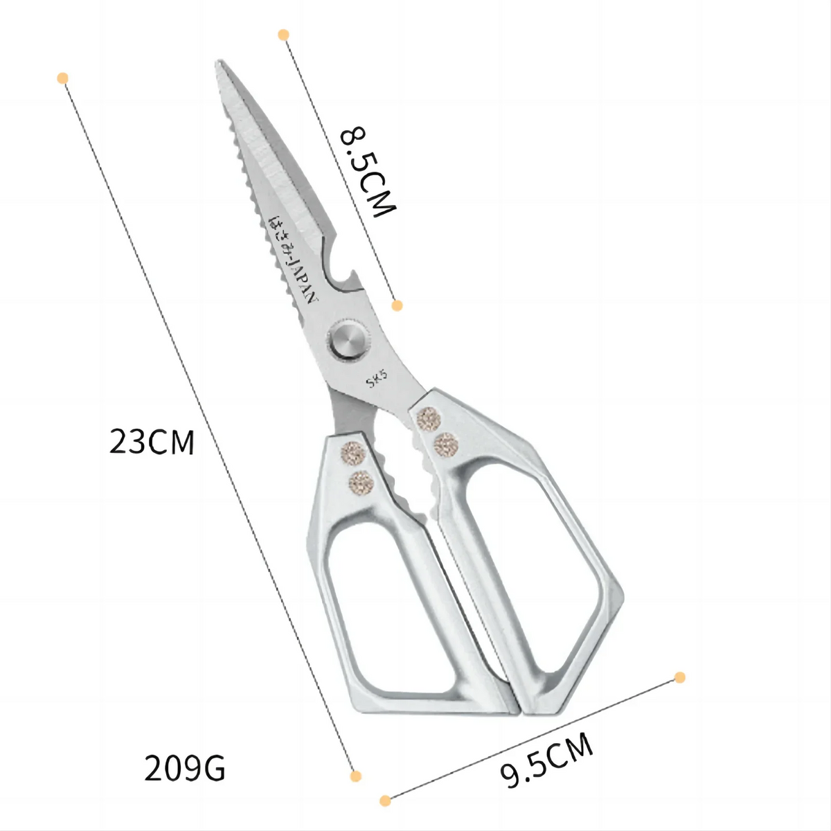 Multi-Functional Kitchen Scissors – Stainless Steel Poultry & Fish Shears