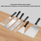 Stainless Steel Cooking Scraper Spatula – Heavy-Duty BBQ & Griddle Turner