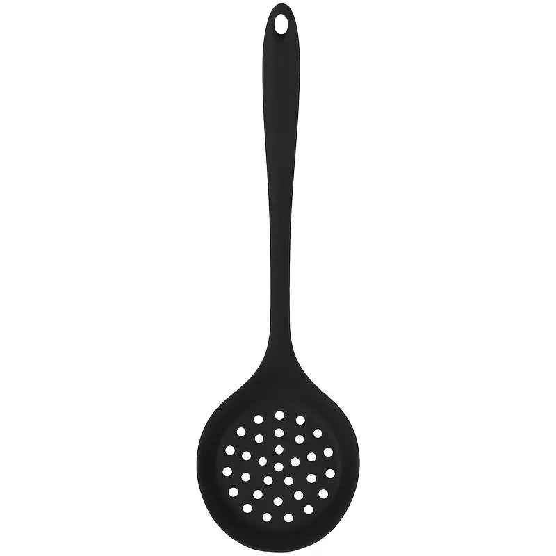 Silicone Slotted Spoon – Heat-Resistant Non-Scratch Kitchen Skimmer & Ladle for Frying and Pasta