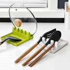 Kitchen Spoon Holder & Spatula Rest – Non-Slip Plastic Utensil Organizer