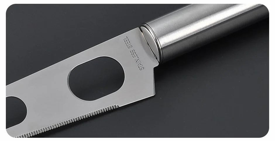 Stainless Steel Cheese Knife – Multifunctional Kitchen Tool for Cheese, Pizza & Baking