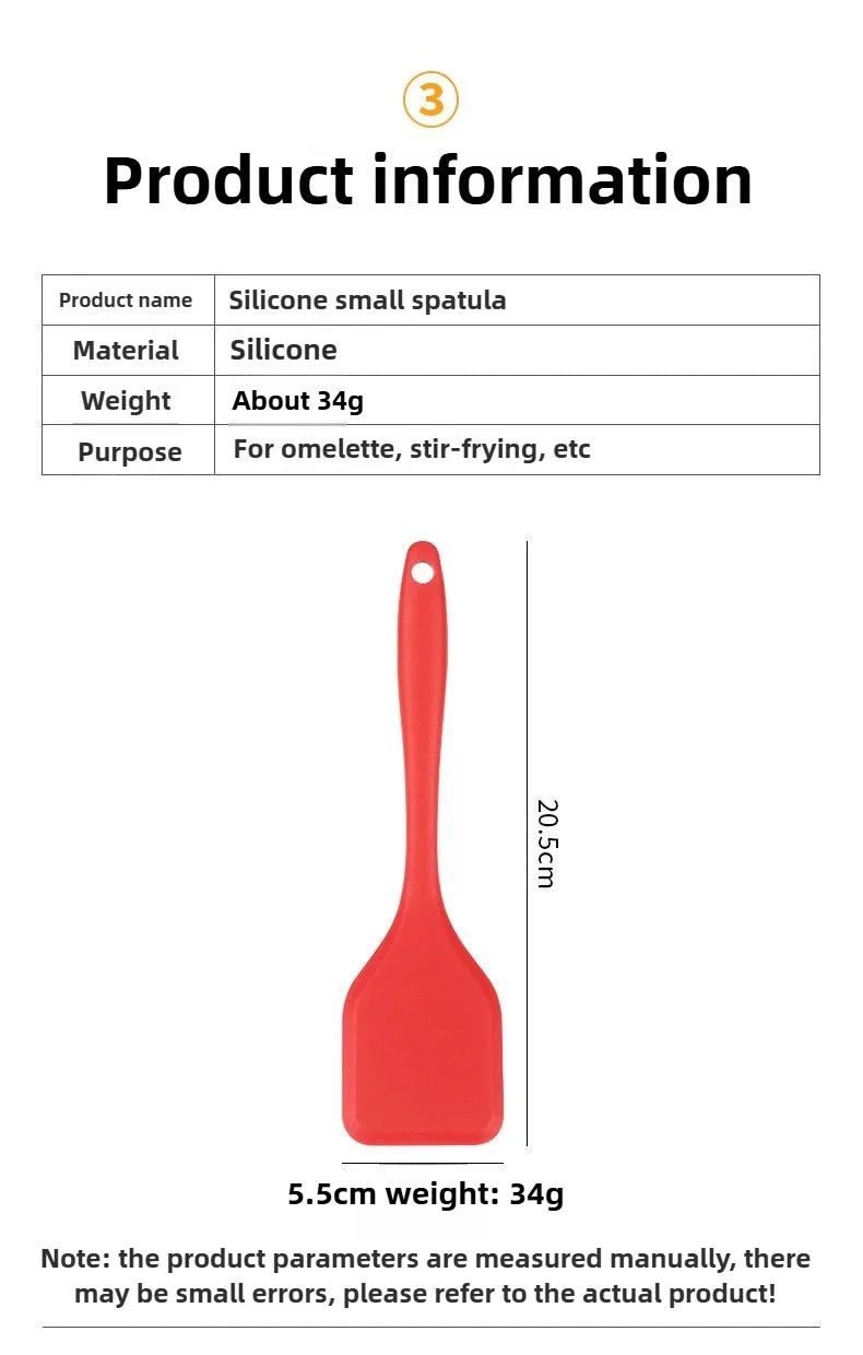 Silicone Non-Stick Cooking Spatula – Dense Shovel for Fish, Omelette & Frying