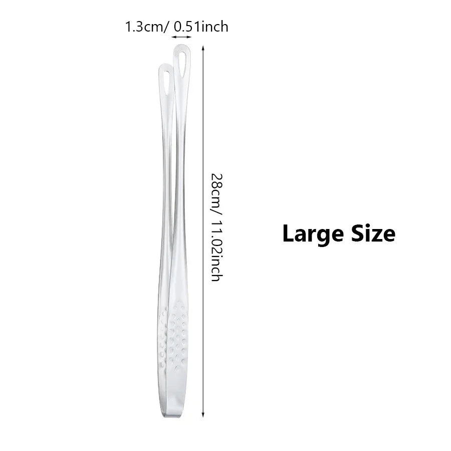 Long Stainless Steel Kitchen Tongs – Non-Slip Heat Resistant BBQ & Cooking Tool