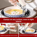 Heat Resistant Bowl Tongs – Stainless Steel Steamer Plate Lifter Tool