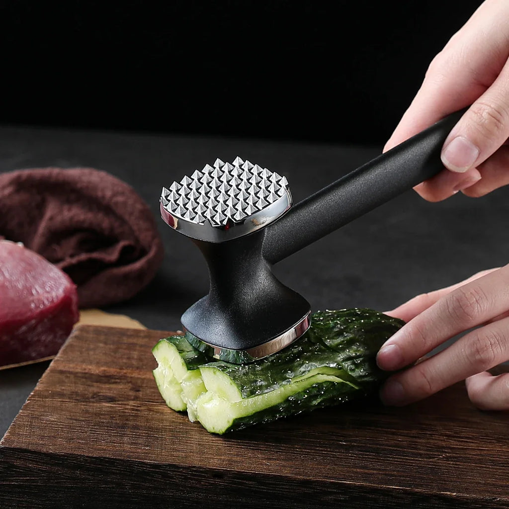 Double-Sided Zinc Alloy Meat Hammer – Multifunctional Meat Tenderizer & Kitchen Tool