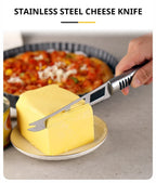 Stainless Steel Cheese Knife – Multifunctional Kitchen Tool for Cheese, Pizza & Baking