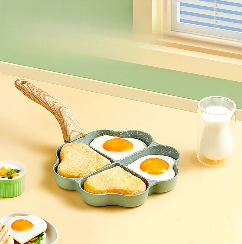 Aluminum Four Hole Frying Pan