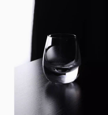 Hand Carved Crystal Glass Goblet Beverage Glass