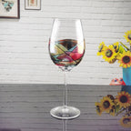 Crystal Colored Decorative Goblet Glass
