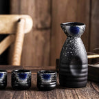 Japanese Retro Ceramic Sake Cup – Handcrafted Glazed Wine Cup for Sake, Tea & Spirits