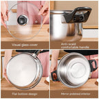 Stainless Steel Cookware Pot Set Collection