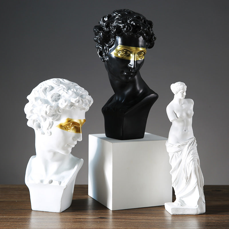 David Sculpture Home Decor Character Decoration