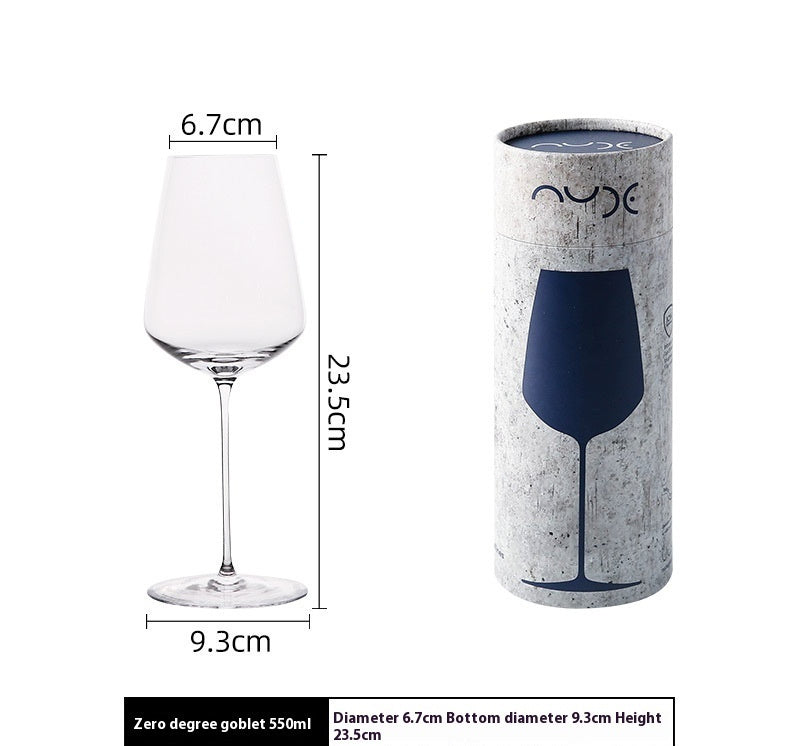 Ultra-Thin European Style Crystal Decorative Goblet Glass