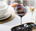 Oblique Crystal Decorative Goblet Glass Set