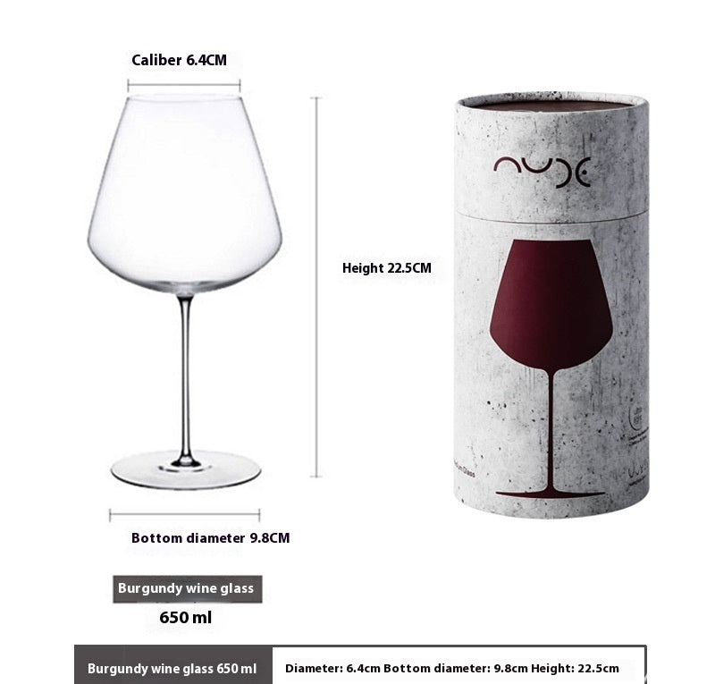 Ultra-Thin European Style Crystal Decorative Goblet Glass