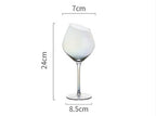 Oblique Crystal Decorative Goblet Glass Set